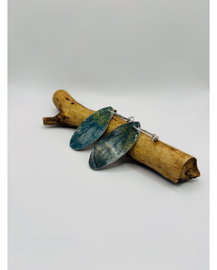 PENDIENTES ARTESANOS DE HOJA NATURAL