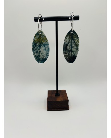 PENDIENTES ARTESANOS DE HOJA NATURAL