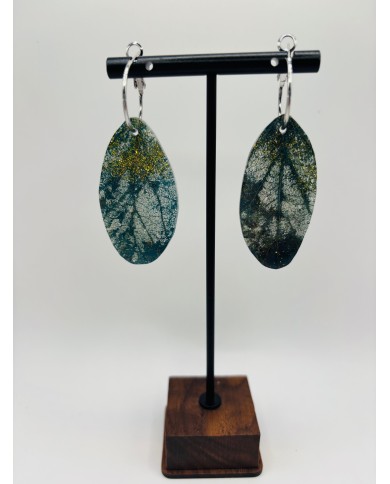 PENDIENTES ARTESANOS DE HOJA NATURAL