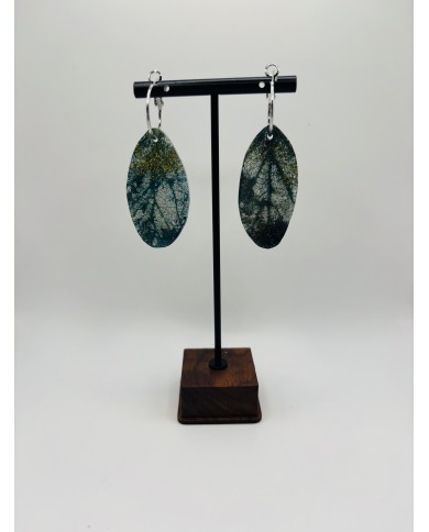 PENDIENTES ARTESANOS DE HOJA NATURAL