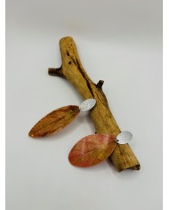 PENDIENTES ARTESANOS DE HOJA NATURAL