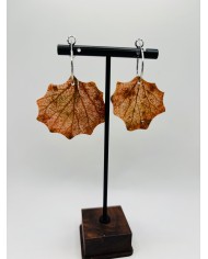 PENDIENTES ARTESANOS DE HOJA NATURAL