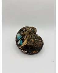 PENDIENTES ARTESANOS DE CRISTAL MARINO EDICIÓN PLATA