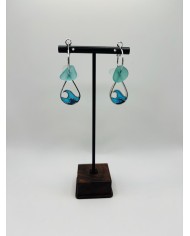 PENDIENTES ARTESANOS DE HOJA NATURAL ESQUELETIZADA