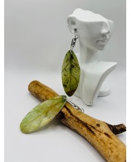 PENDIENTES ARTESANOS DE HOJA NATURAL