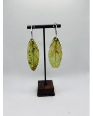 PENDIENTES ARTESANOS DE HOJA NATURAL