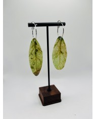 PENDIENTES ARTESANOS DE HOJA NATURAL