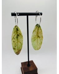 PENDIENTES ARTESANOS DE HOJA NATURAL