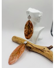 PENDIENTES ARTESANOS DE HOJA NATURAL