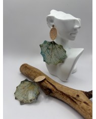 PENDIENTES ARTESANOS DE HOJA NATURAL