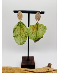 PENDIENTES ARTESANOS DE HOJA NATURAL