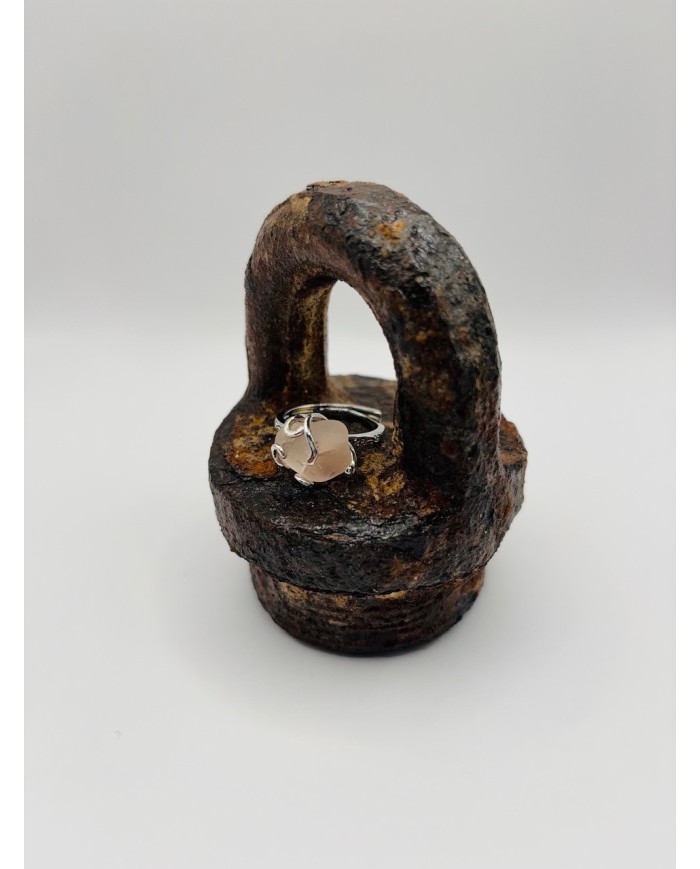 ANILLO ARTESANO DE CRISTAL MARINO