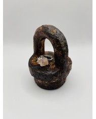 ANILLO ARTESANO DE CRISTAL MARINO
