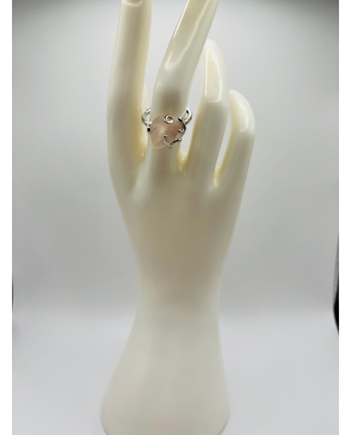 ANILLO ARTESANO DE CRISTAL MARINO