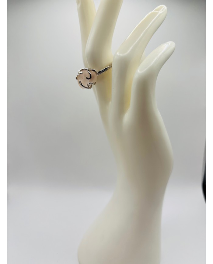 ANILLO ARTESANO DE CRISTAL MARINO