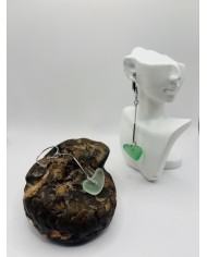 PENDIENTES ARTESANOS DE CRISTAL MARINO