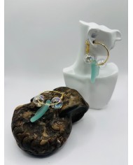 PENDIENTES ARTESANOS DE CRIASTAL MARINO O LÁGRIMAS DE SIRENA
