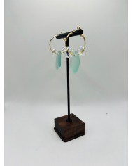 PENDIENTES ARTESANOS DE CRIASTAL MARINO O LÁGRIMAS DE SIRENA