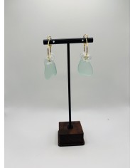 PENDIENTES ARTESANOS DE CRIASTAL MARINO O LÁGRIMAS DE SIRENA