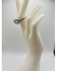 ANILLO ARTESANO DE CRISTAL MARINO