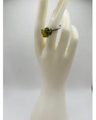 ANILLO ARTESANO DE CRISTAL MARINO