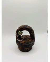 ANILLO ARTESANO DE CRISTAL MARINO