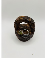 ANILLO ARTESANO DE CRISTAL MARINO