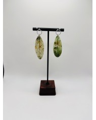 PENDIENTES ARTESANOS DE HOJA NATURAL