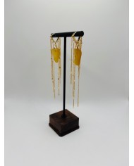 PENDIENTES ARTESANOS DE CRISTAL MARINO