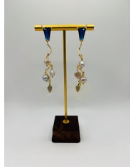 PENDIENTES ARTESANOS DE CRISTAL MARINO