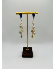 PENDIENTES ARTESANOS DE CRISTAL MARINO
