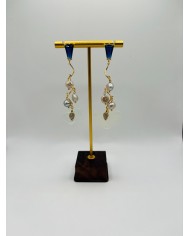 PENDIENTES ARTESANOS DE CRISTAL MARINO