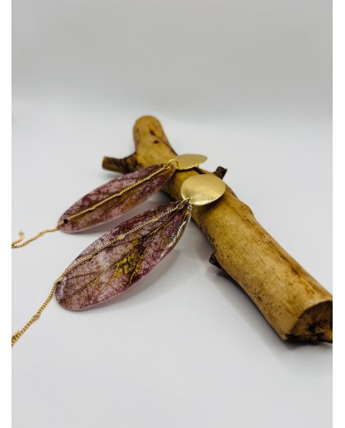 PENDIENTES ARTESANOS DE HOJA NATURAL