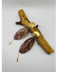 PENDIENTES ARTESANOS DE HOJA NATURAL
