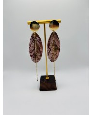 PENDIENTES ARTESANOS DE HOJA NATURAL