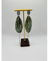 PENDIENTES ARTESANOS DE HOJA NATURAL