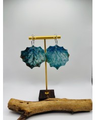 PENDIENTES ARTESANOS DE HOJA NATURAL