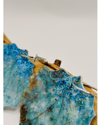 PENDIENTES ARTESANOS DE HOJA NATURAL