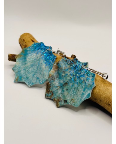 PENDIENTES ARTESANOS DE HOJA NATURAL