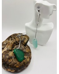 PENDIENTES ARTESANOS DE CISTAL MARINO