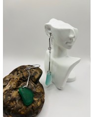 PENDIENTES ARTESANOS DE CISTAL MARINO