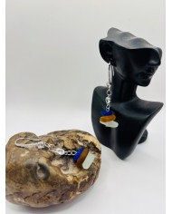 PENDIENTES ARTESANOS DE CRISTAL MARINO