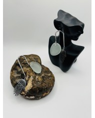 PENDIENTES ARTESANOS DE CRISTAL MARINO