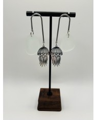 PENDIENTES ARTESANOS DE CRISTAL MARINO