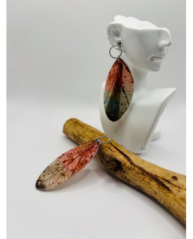 PENDIENTES ARTESANOS DE HOJA NATURAL