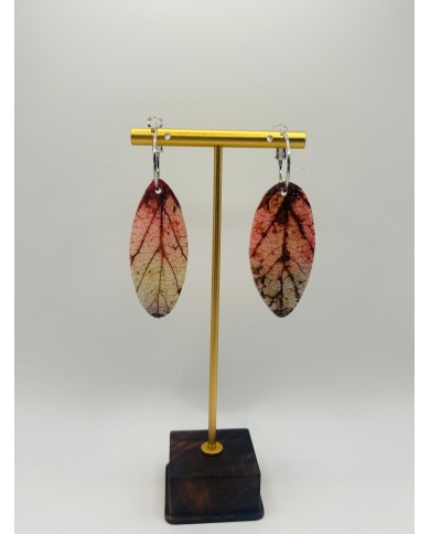 PENDIENTES ARTESANOS DE HOJA NATURAL