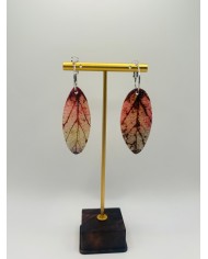 PENDIENTES ARTESANOS DE HOJA NATURAL