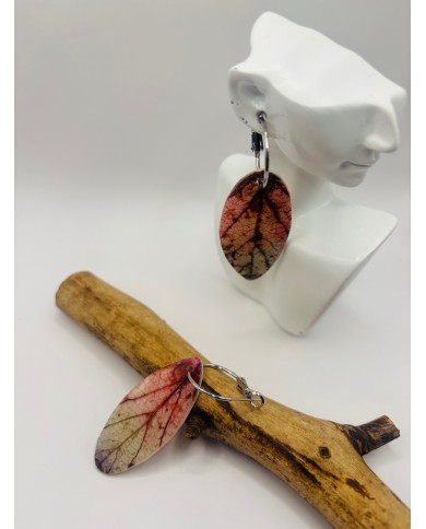 PENDIENTES ARTESANOS DE HOJA NATURAL