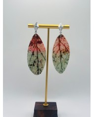 PENDIENTES ARTESANOS DE HOJA NATURAL