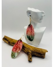 PENDIENTES ARTESANOS DE HOJA NATURAL